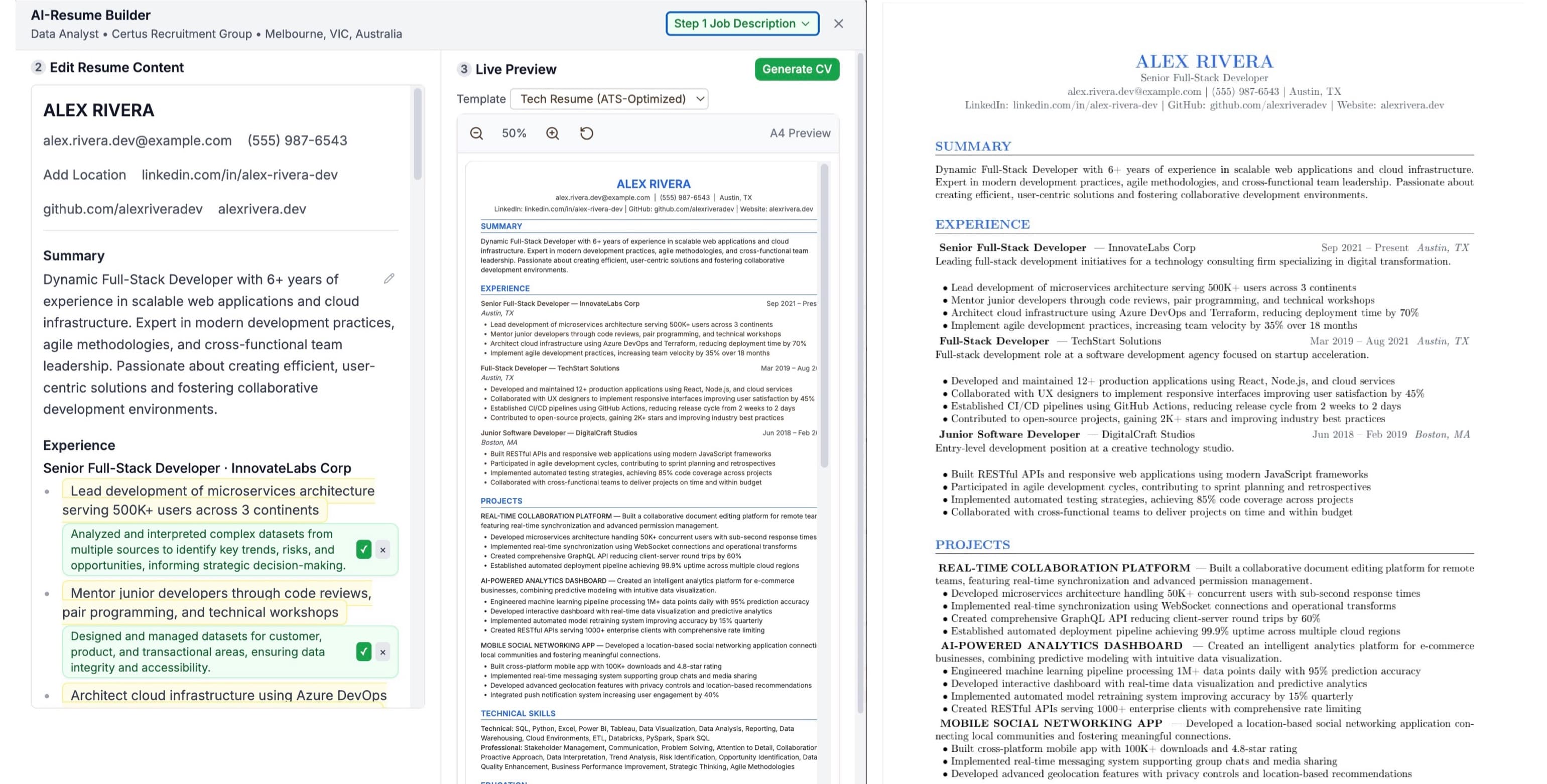 AI Resume Builder - Tailor resumes with AI